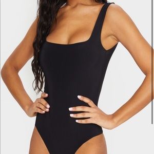 Women’s Second Skin Square Neck Bodysuit(Thong)
